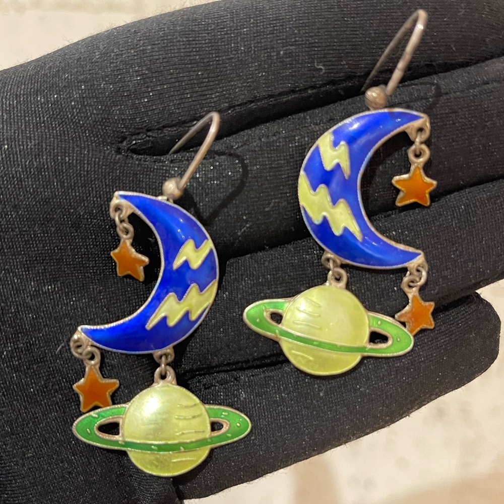 Saturn Return hook earrings